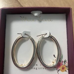 Sterling silver hoop earrings